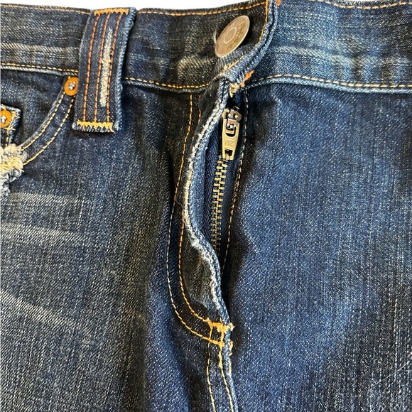 J. Crew Factory Store Mini Skirt Blue Denim Distressed Tagged 30” Actual 32”NWT. - Picture 4 of 10